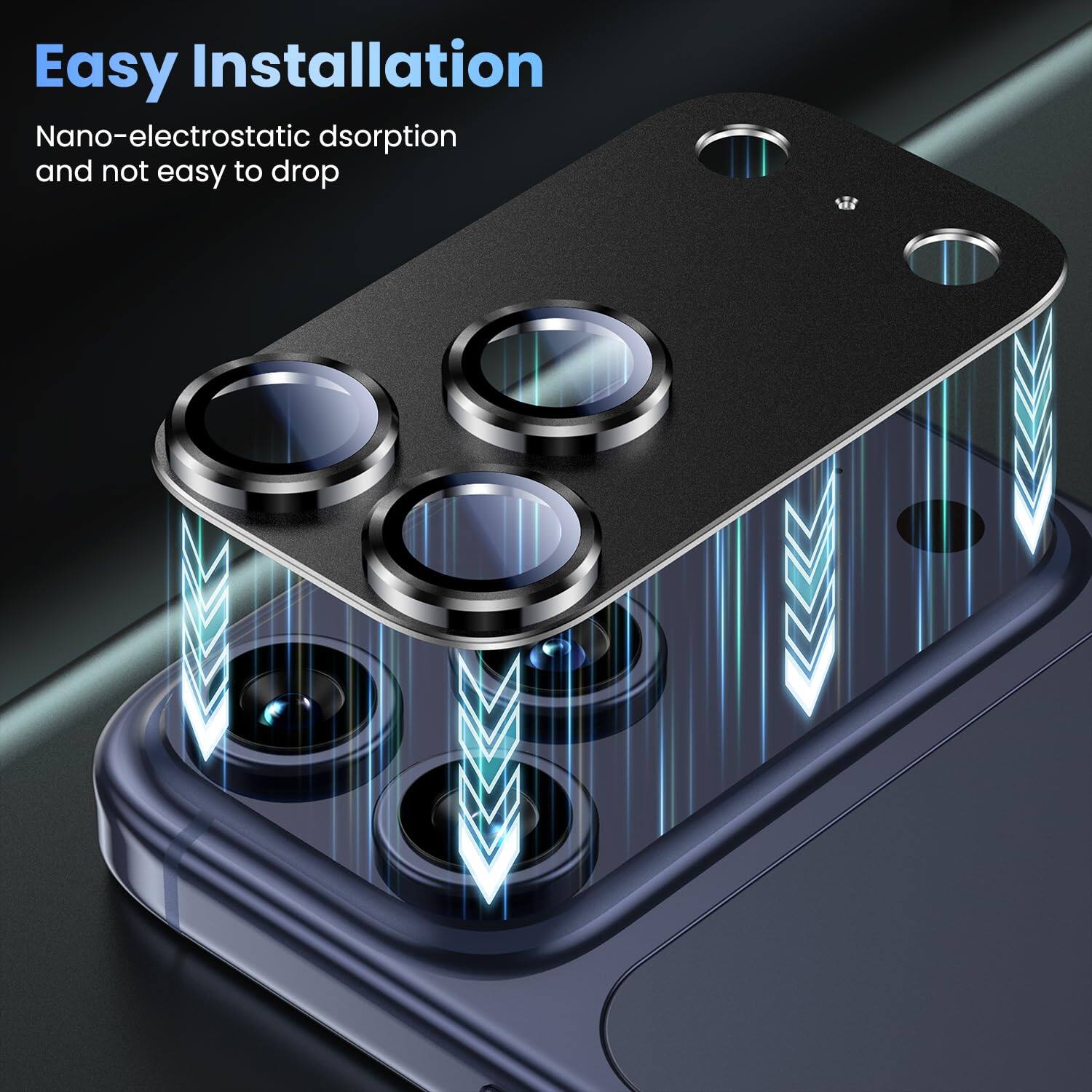 Easy Installation  
Nano-electrostatic adsorption and not easy to drop