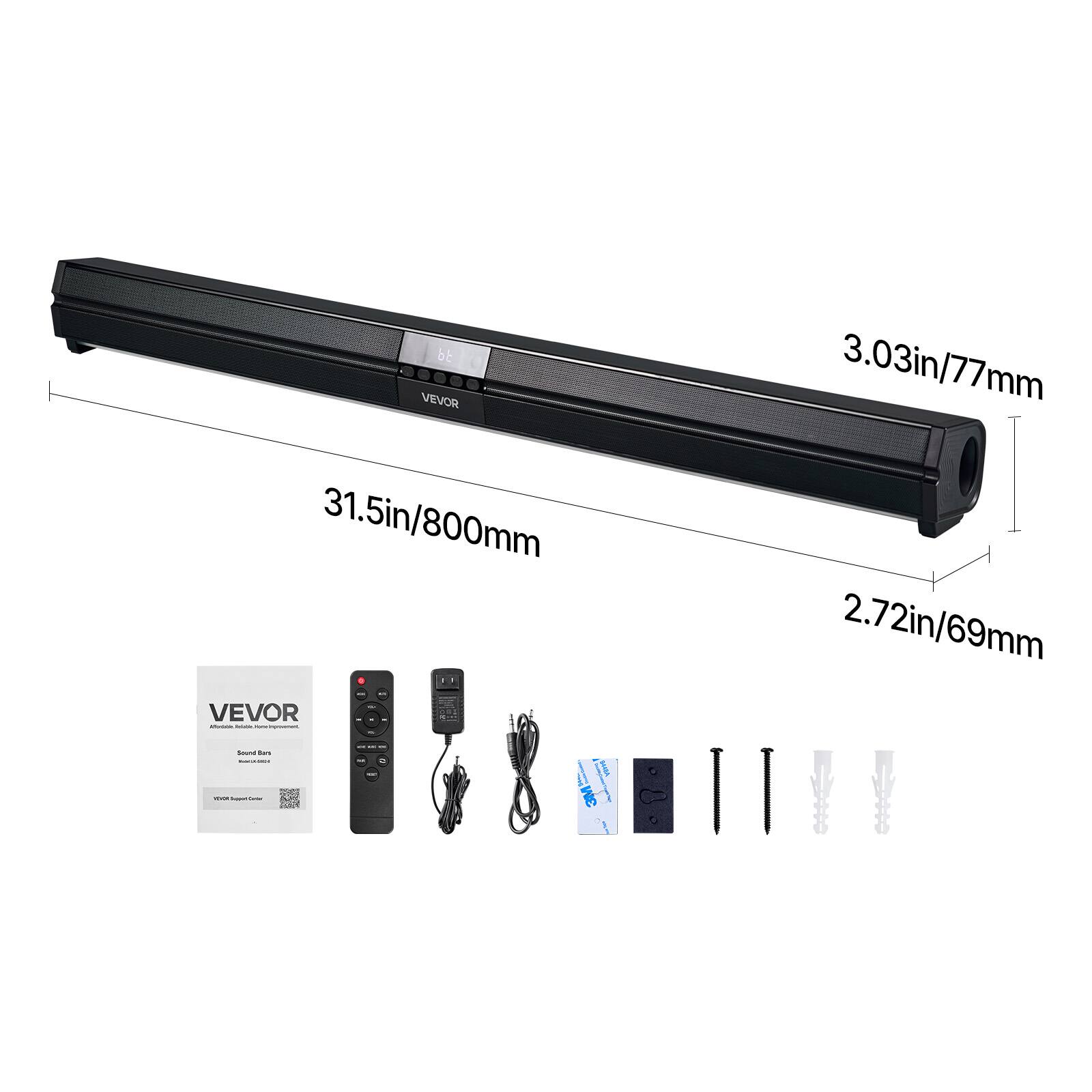 b8 VEVOR 31.5in/800mm VEVOR | 3.03in/77mm 2.72in/69mm