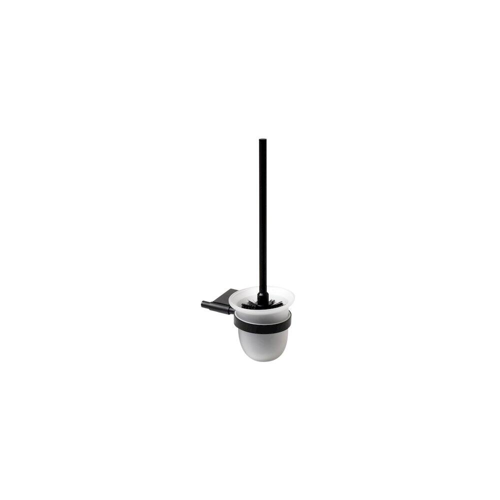 Left. Alfi - Black Matte 6 Piece Bath Accessory Set - Black.