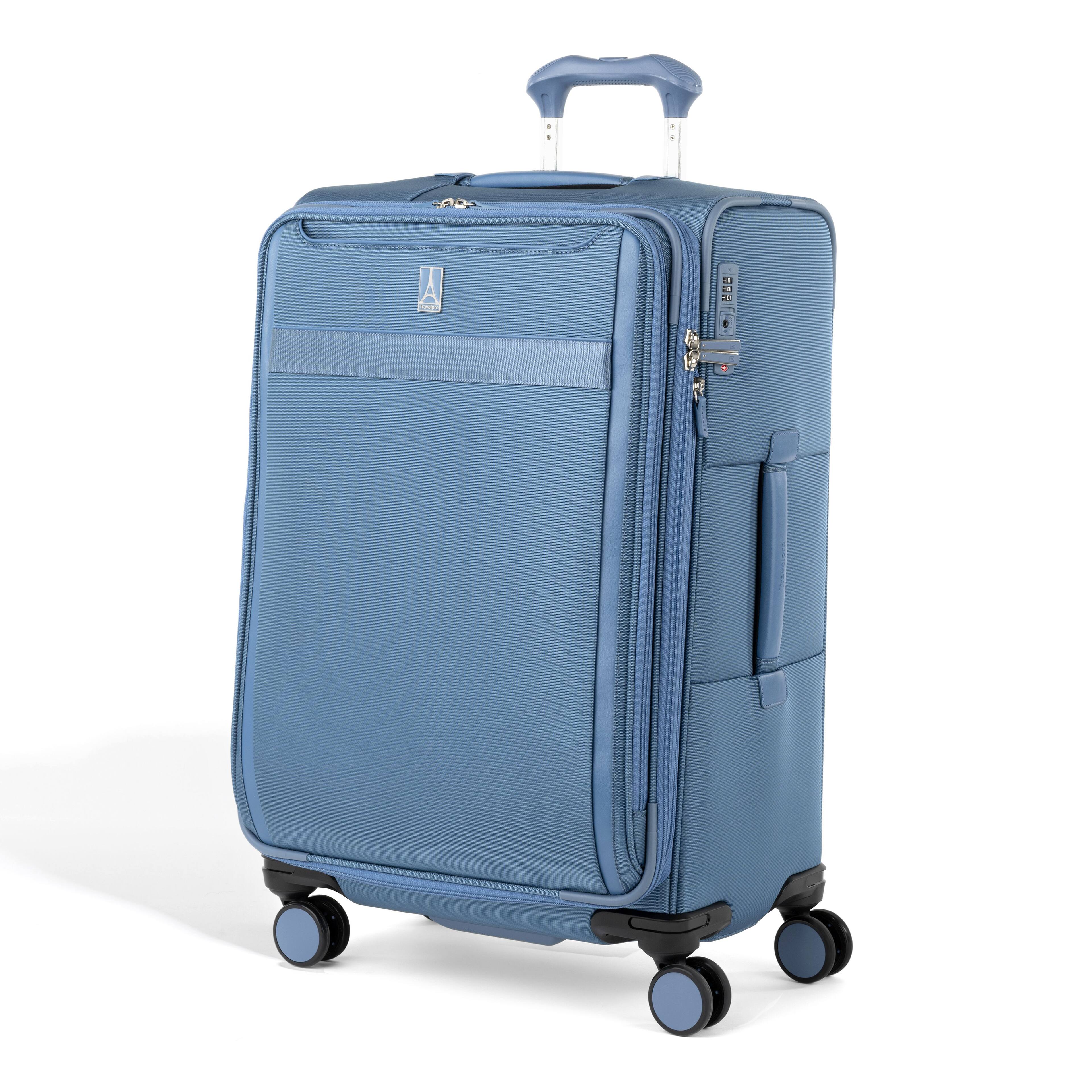 Alt View 2. Travelpro - Travelpro Versapack + Softside Carry-On & Medium Spinner Luggage Set - Elemental Blue.