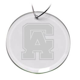 Jardine - Central Alabama Community College Trojans 3'' Round Glass Ornament - Multicolor