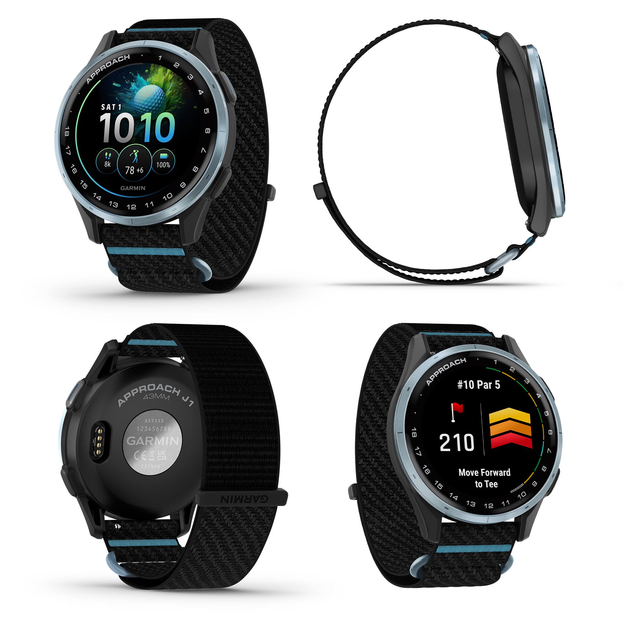 1. APPROACH  
2. u a SAT 1 i 18 10 10 a 17 A !! 100% 16 78 +6 2 15 GAIMIN - 14 10 13 11 1 12 APPROACH 43MM J1 ....ER 123456788 d . GARMIN CS UK TATRAS 19 GARMIN 1 APPROACH O #10 Par 5 J 10 17 1E 15 210 Move to Forward Tee ) a a A a 14 TO 13 12 11