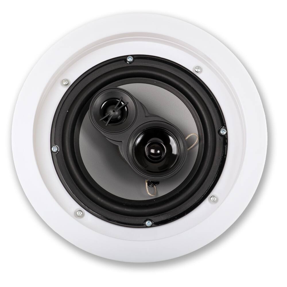 Alt View 2. Acoustic Audio by Goldwood - CS-IC63 in Ceiling 6.5" Home Theater 5 Piece Speaker Set 3 Way CS-IC63-5S - Paintable White.
