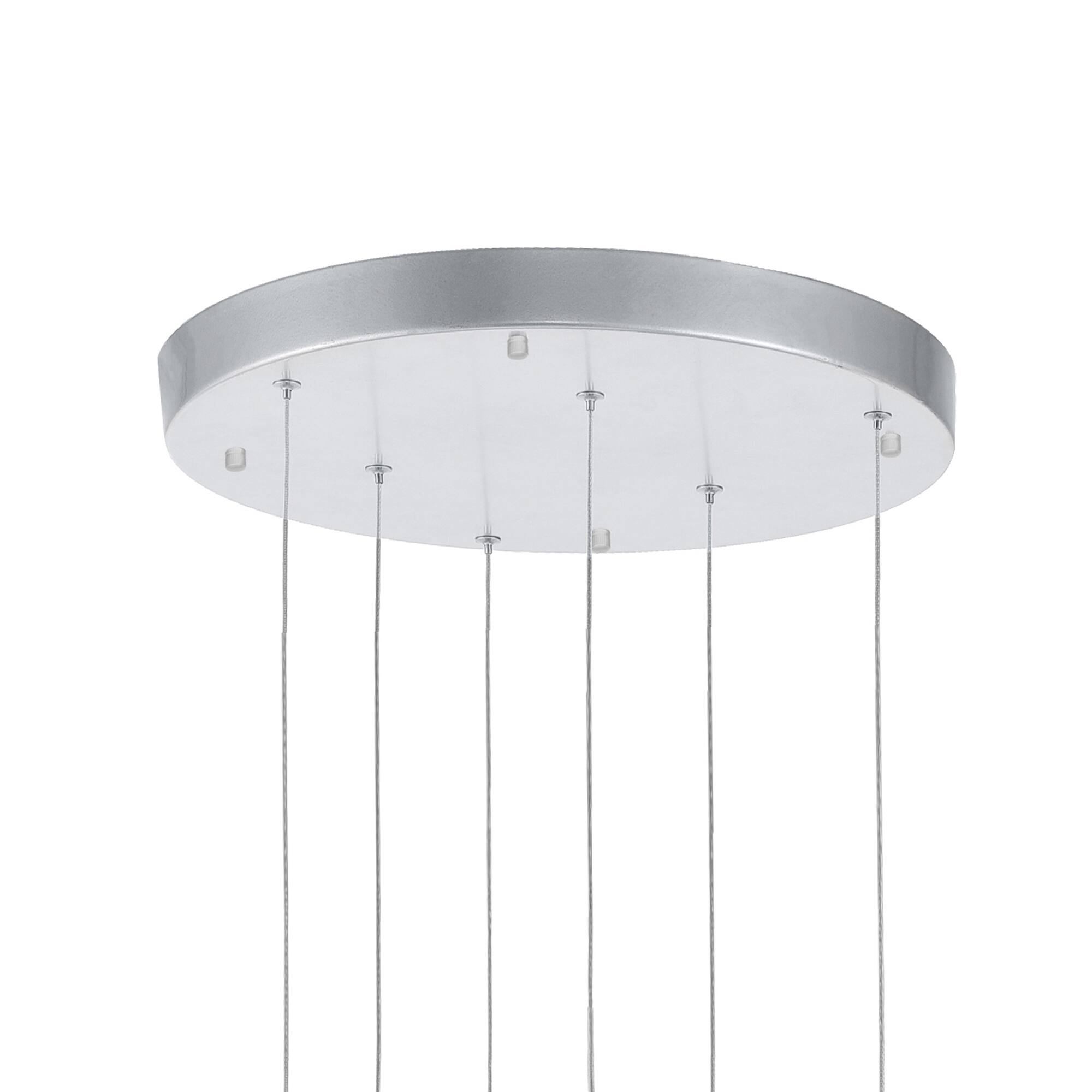 Alt View 1. CWI Lighting - Carolina LED Chandelier With Pewter Finish - Pewter.