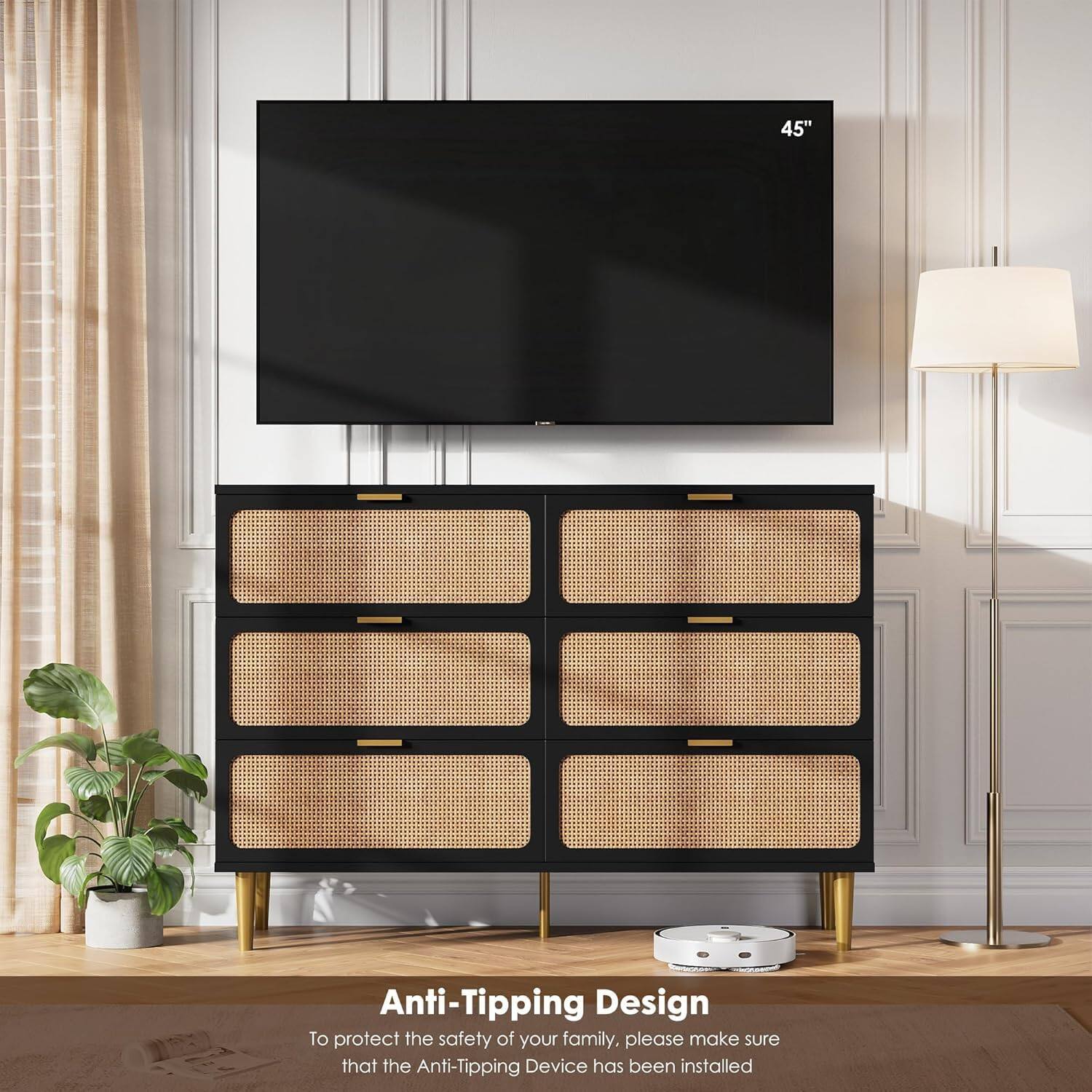 45" Anti-Tipping Design

To protect the safety of your family, please make sure that the Anti-Tipping Device has been installed.