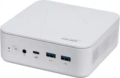 Acer - Revo Box Mini PC Desktop - Intel Processor N150 2025 - 8GB DDR4 Memory - 512GB Storage - White
