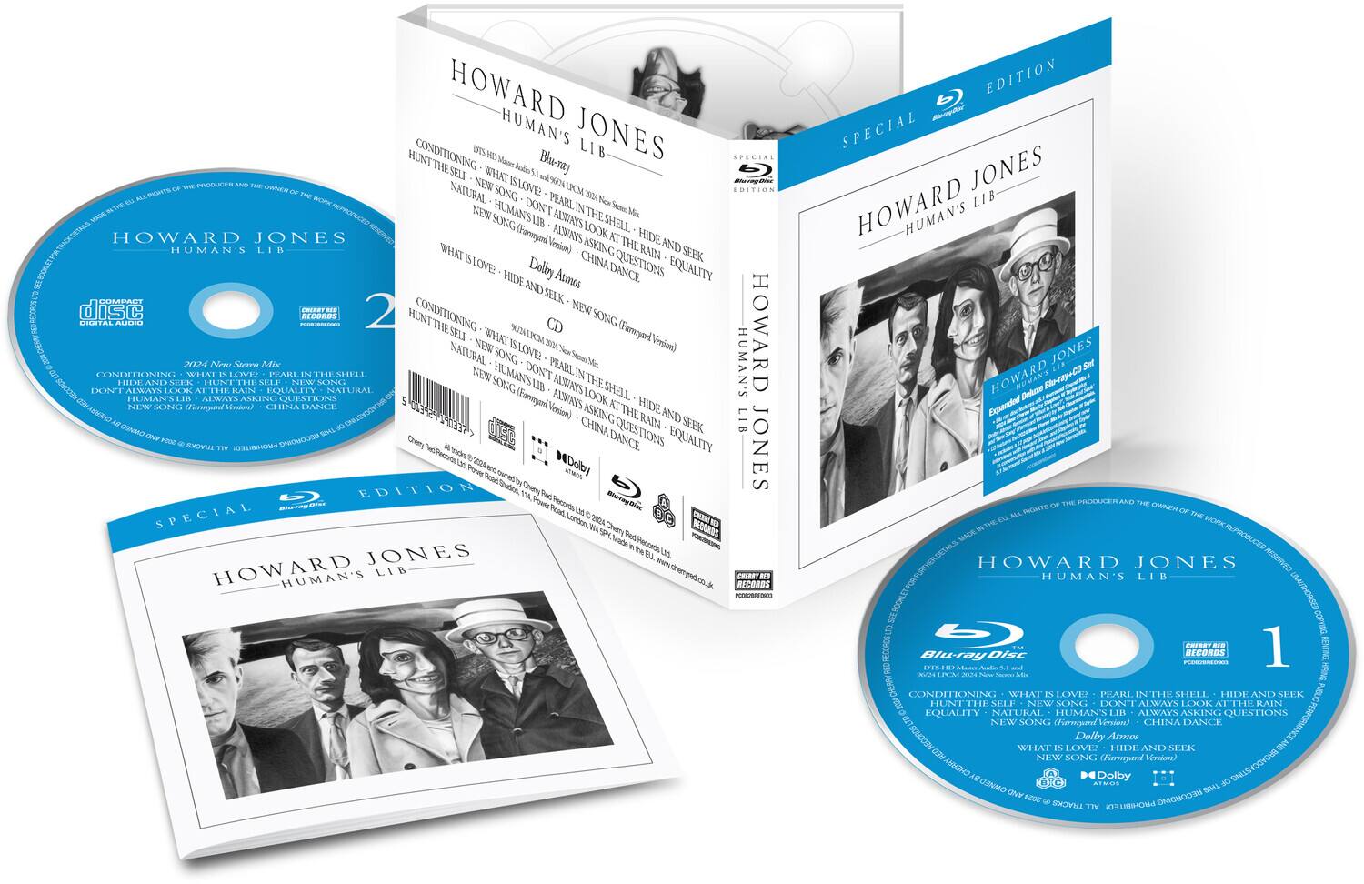 Howard Jones - Human's Lib - 2024 New Stereo Mix / 5.1 Surround Sound Remix - Blu-ray Audio + CD   - COMPACT DISCS