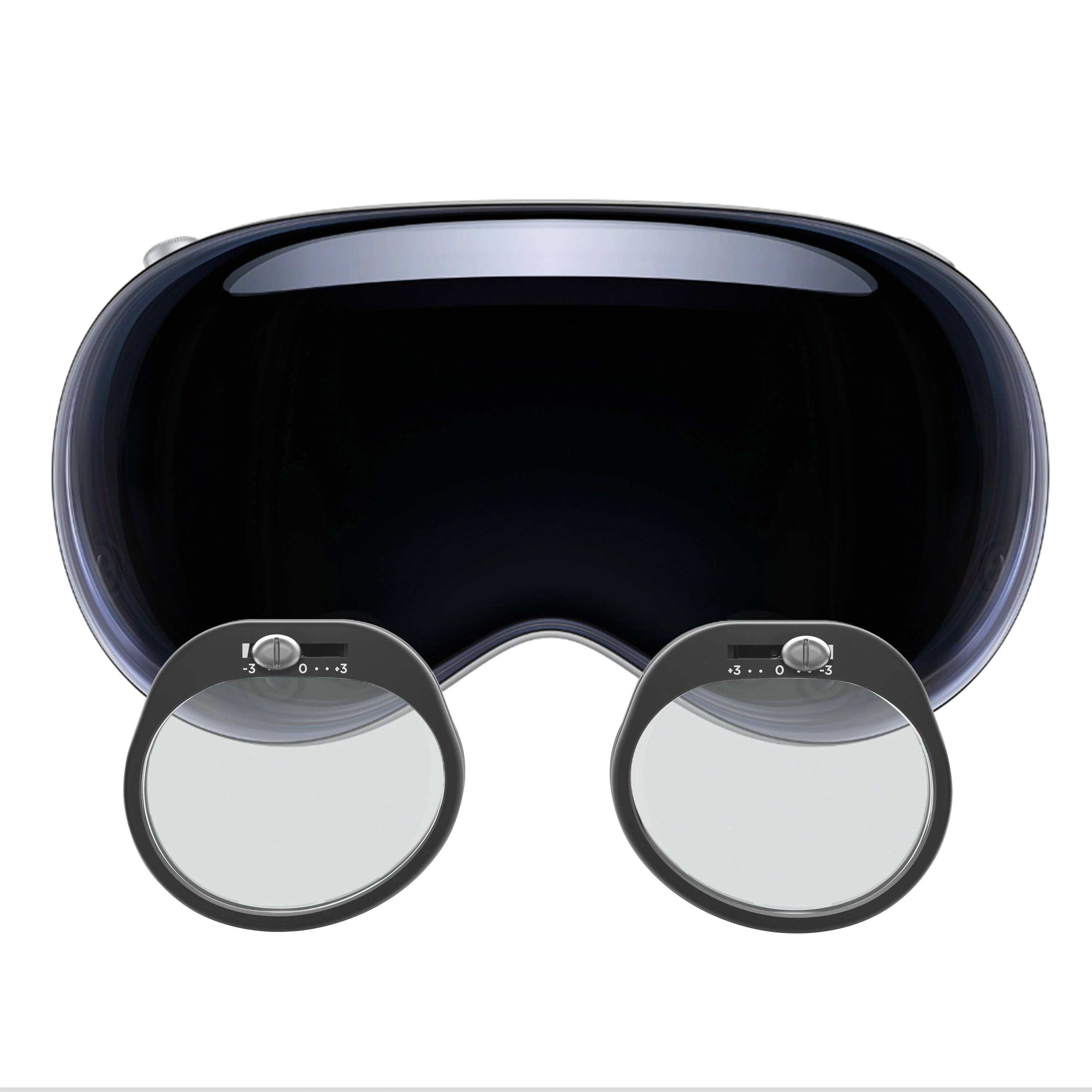 Alt View 1. VOY - Adjustable VR Prescription Lenses for Apple Vision Pro - Black.
