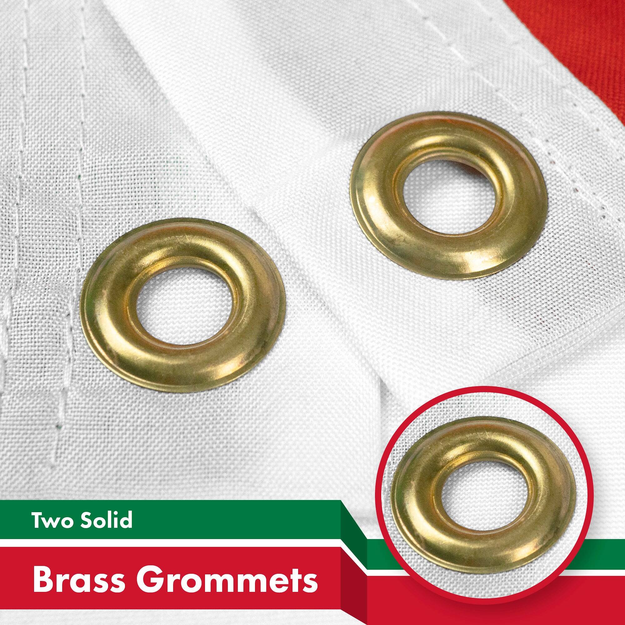 Two Solid Brass Grommets
