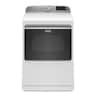 Maytag - 7.4 Cu. Ft. Smart Electric Dryer with Steam and Extra Power Button - White