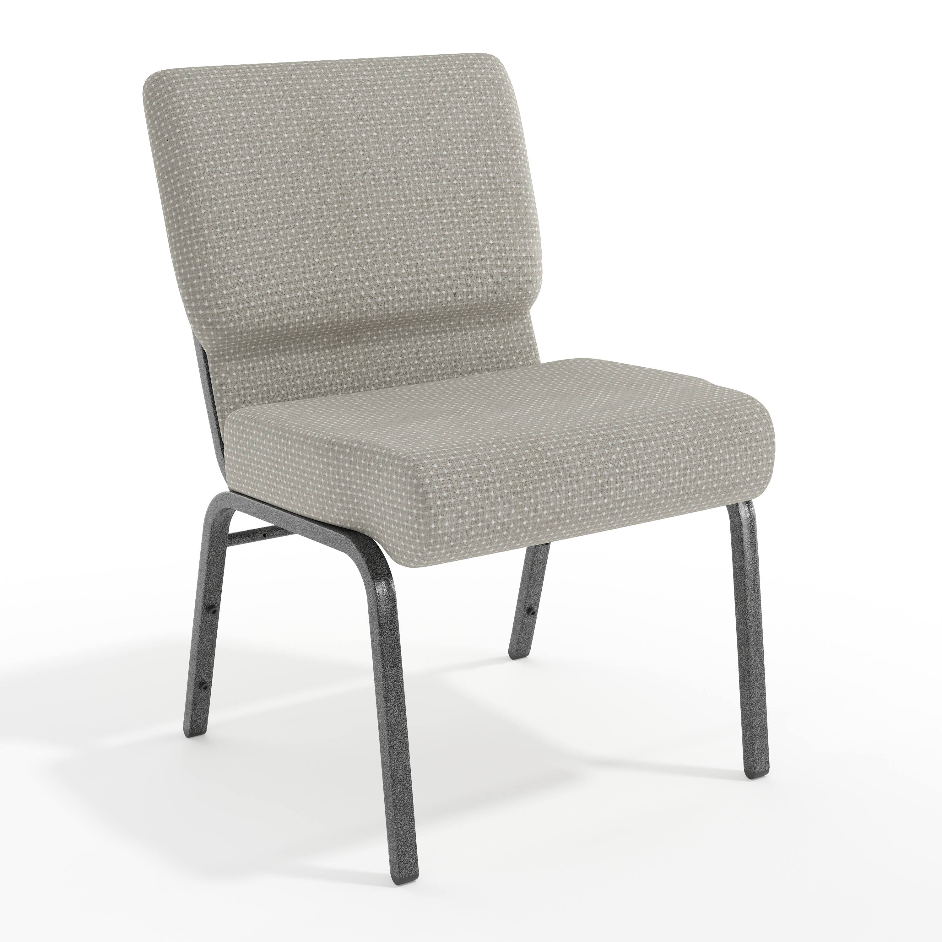 Gray Dot Fabric/Silver Vein Frame