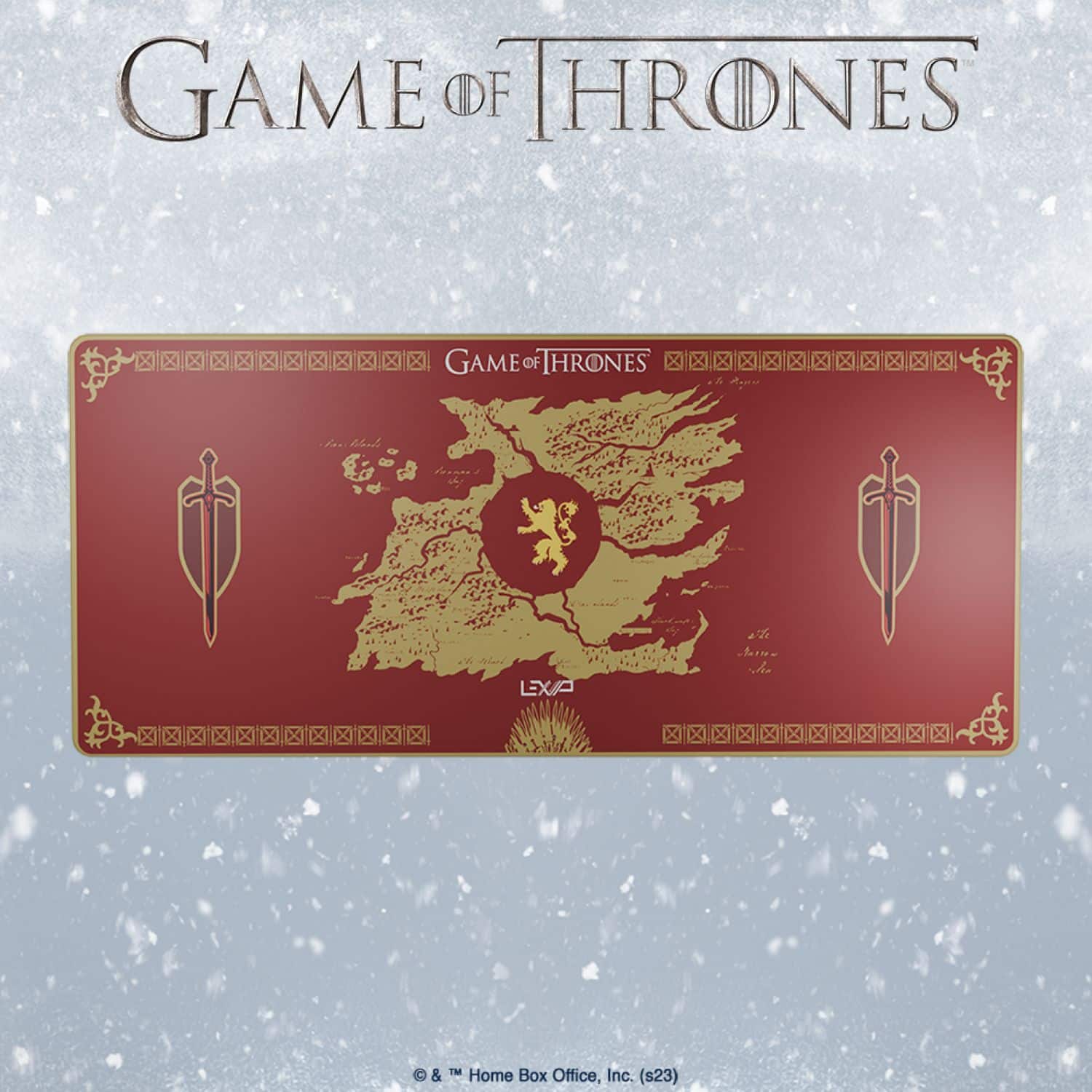 Lexip - GAME OF THRONES LANNISTER MOUSE PAD XXL - Red