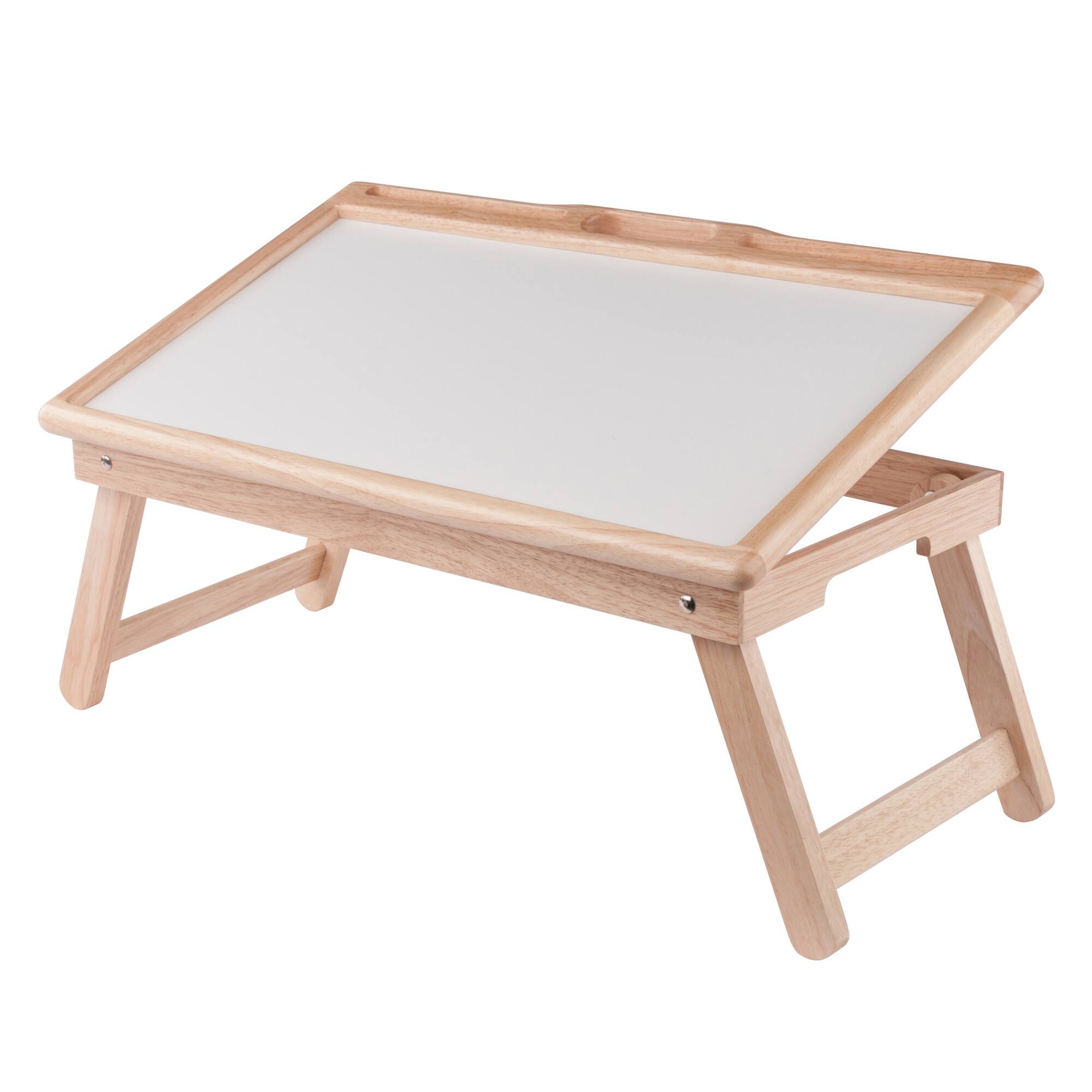 Alt View 1. Winsome Wood - Arlo Breakfast Tray with Flip Top - Natural/White.