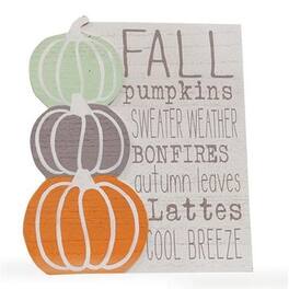 BreeBe - *Fall Words Wood Easel Sign - Multi
