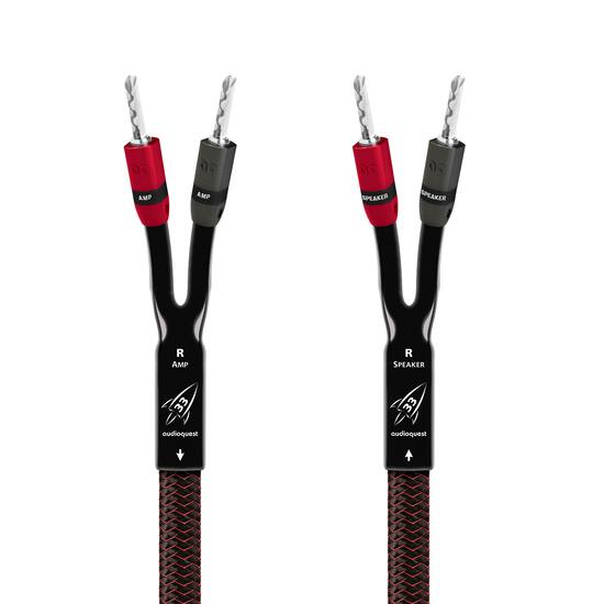 AudioQuest 6FT Rocket 33 Single FR Speaker Cable W/SureGrip 300 Banana ...