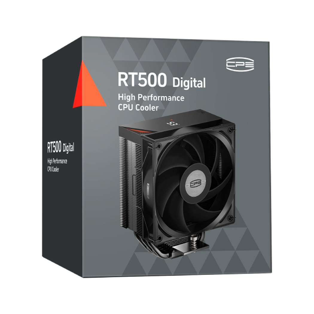 PCCOOLER RT500 Digital CPU Air Cooler, 5 Direct Contact Heat Pipes ...