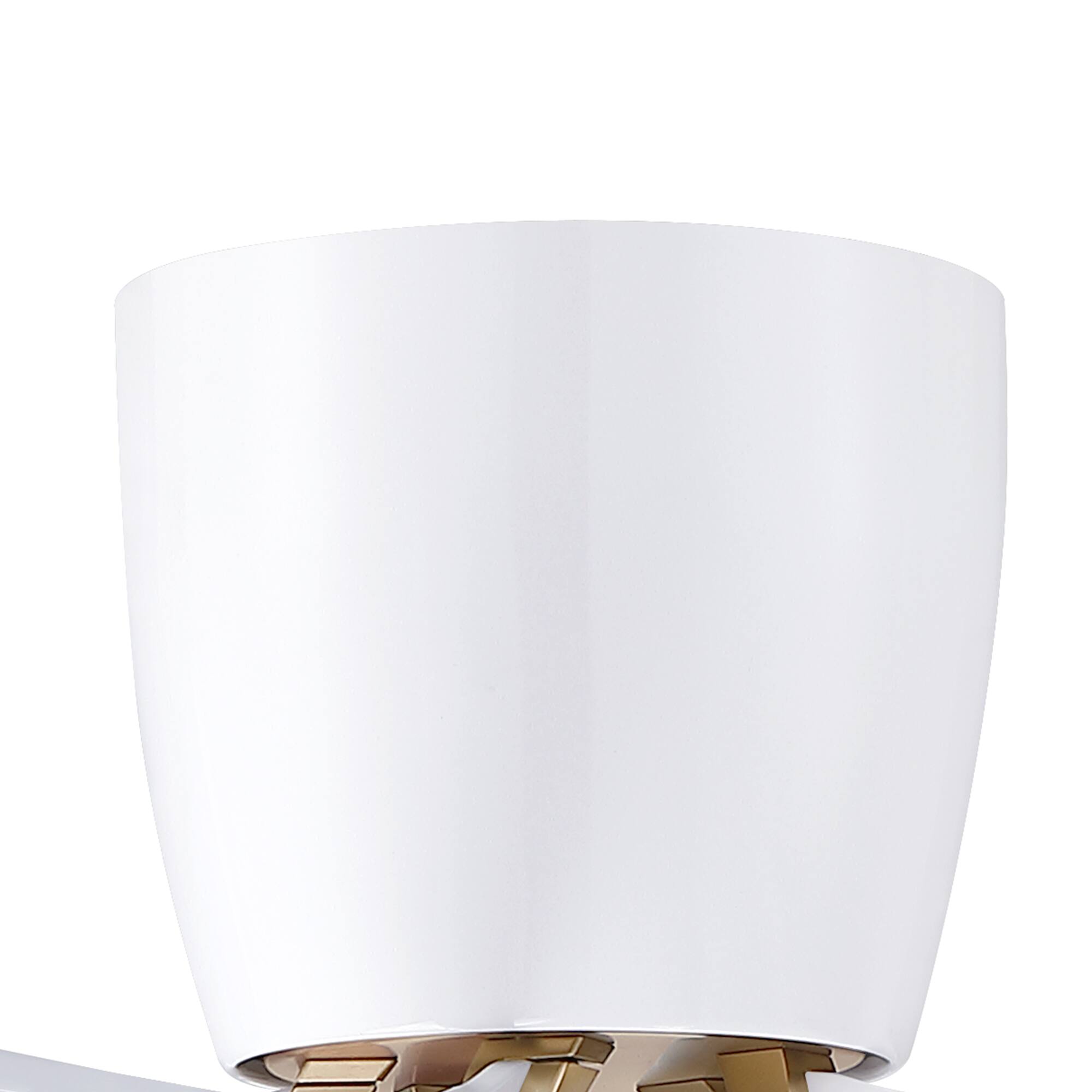 Alt View 8. Parrot Uncle - 52" Modern 5 Blades 6-Speed Flush Mount Low Profile Ceiling Fan with Remote, No Light - White.