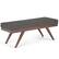 Front. Simpli Home - Chanelle Mid Century Ottoman Bench - Dark Grey.