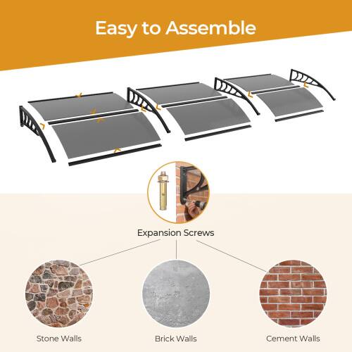 Easy to Assemble Expansion Screws Stone Walls Brick Walls Cement Walls