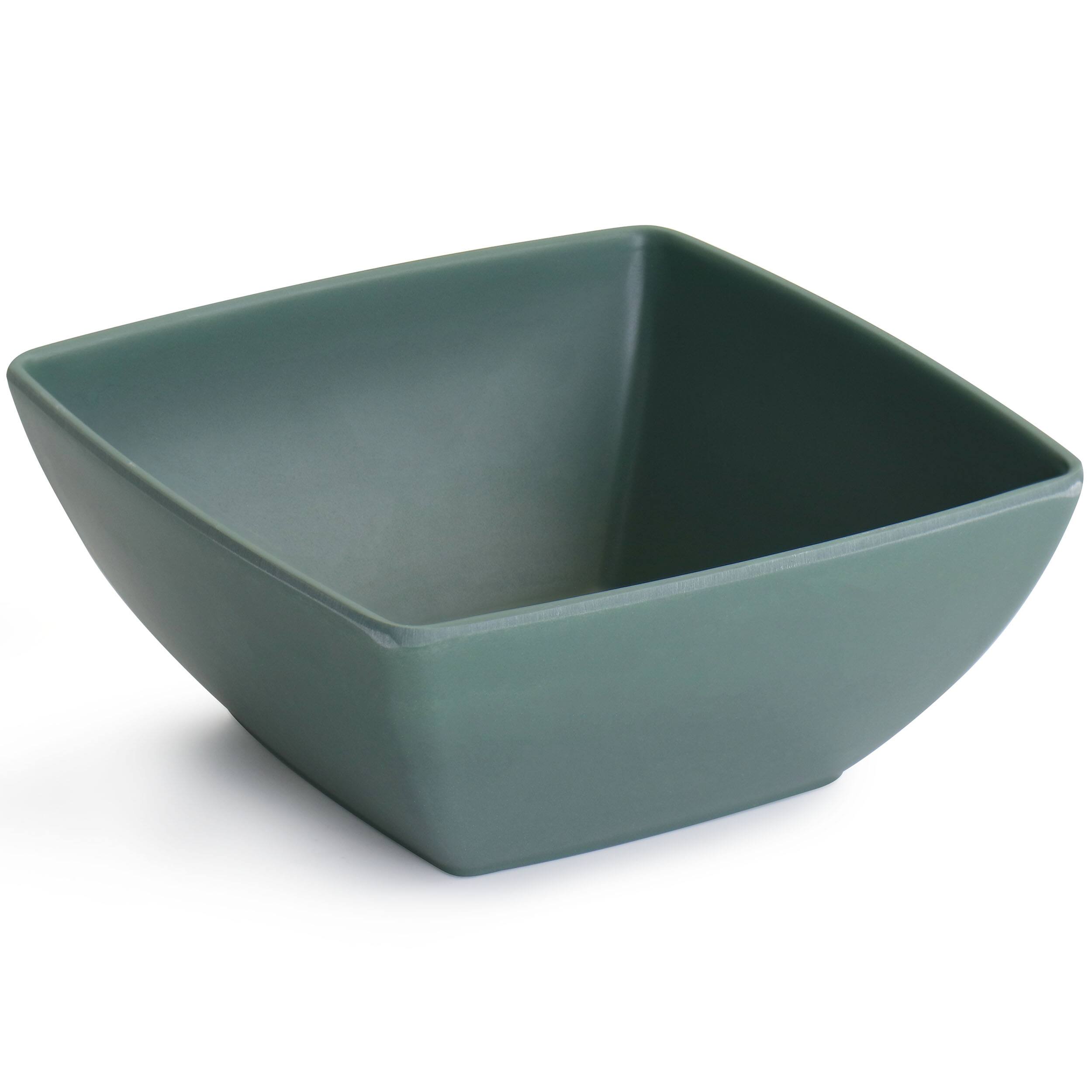 Alt View 4. Gibson - Gibson Home Grayson Melamine 12 Piece Square Dinnerware Set in Green - Green.
