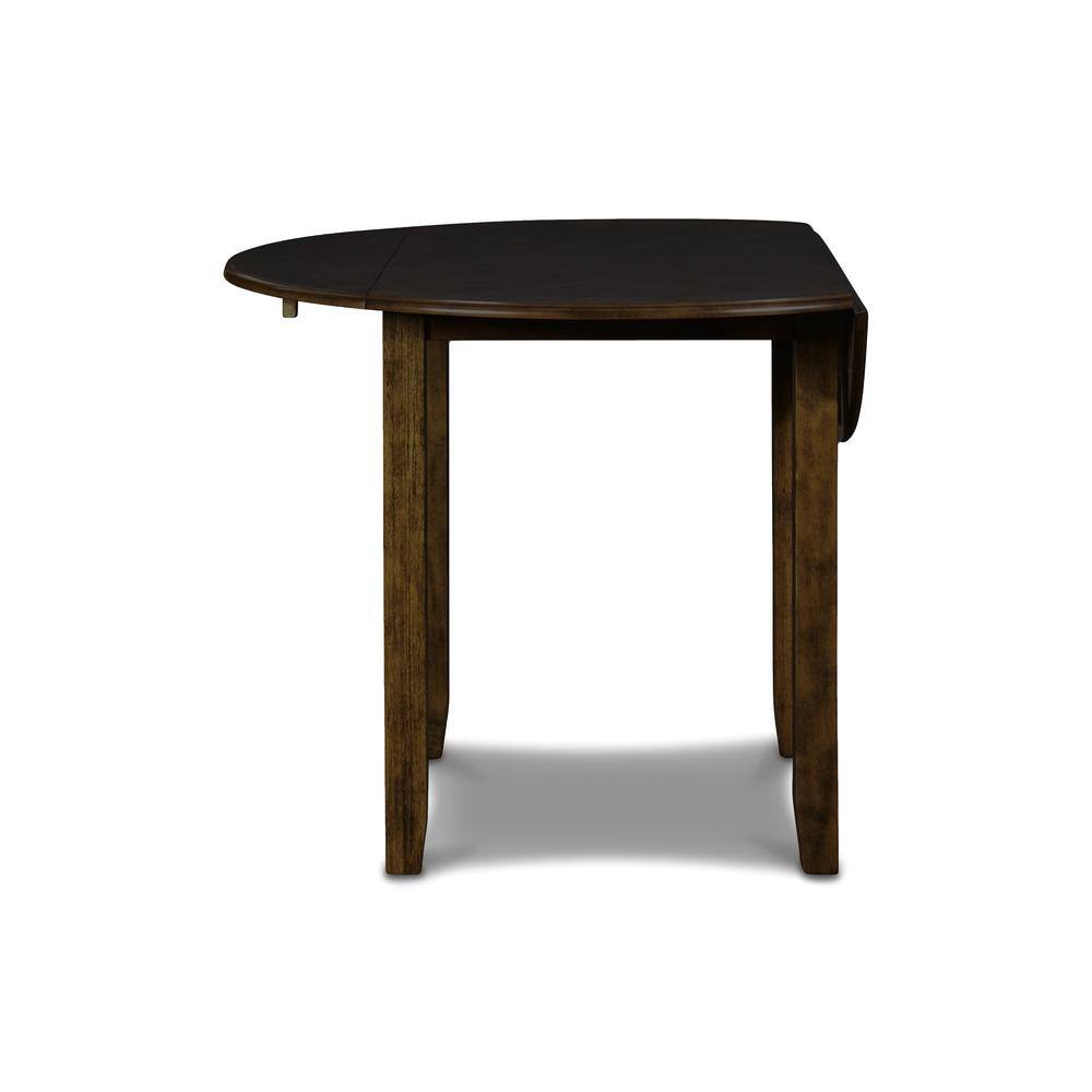 Alt View 4. New Classic Furniture - Furniture Gia Solid Wood Dining Drop Leaf Table 2 Chairs in Brown - Brown.