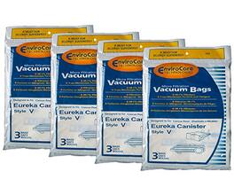 12 EnviroCare Eureka Canister Vacuum Bags – Replaces 61525A, Fits Style V