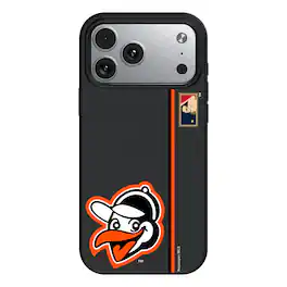 Keyscaper - MLB - Baltimore Orioles 1955 Logo iPhone Magnetic Bump Case - 15 - Black