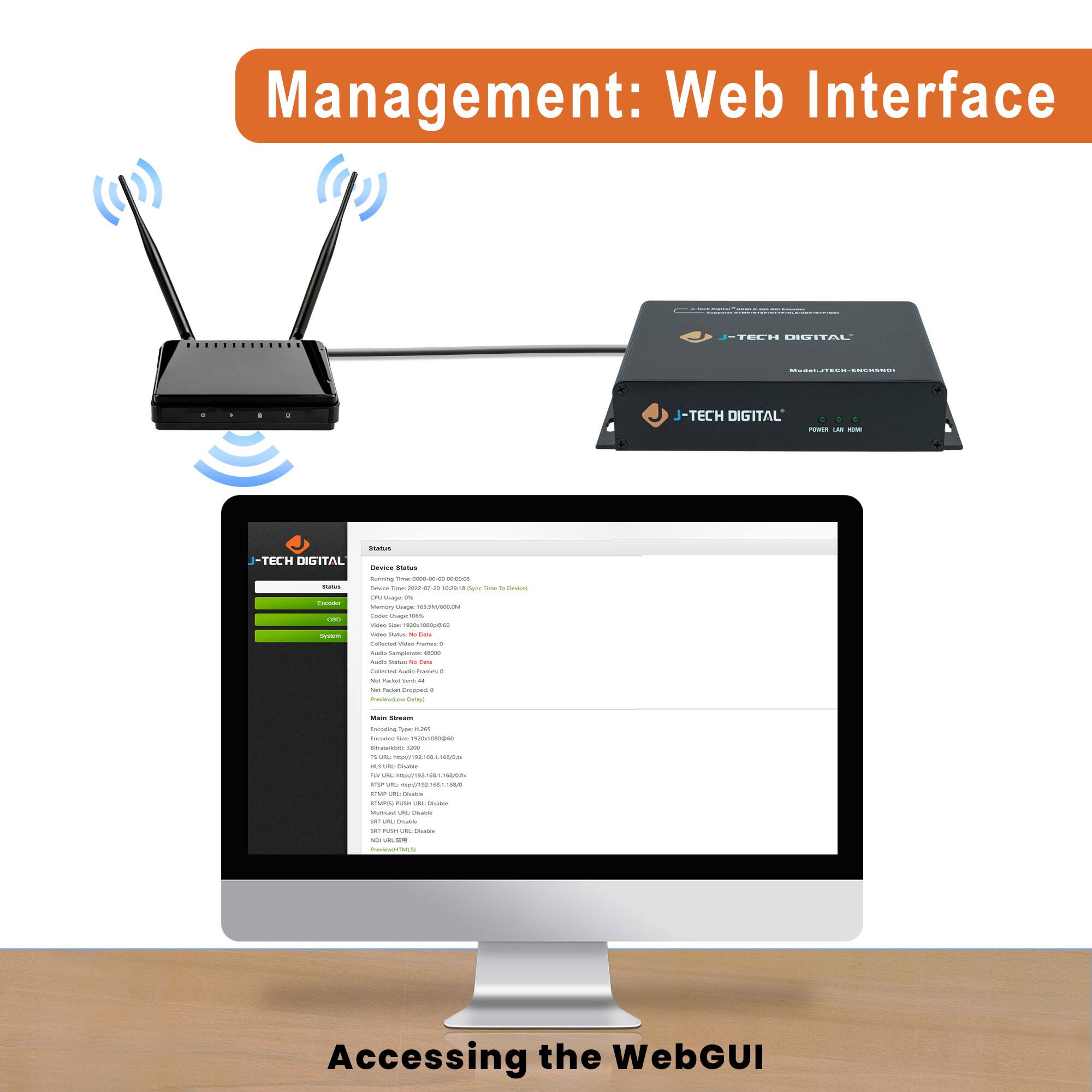 Management: Web Interface

Accessing the WebGUI