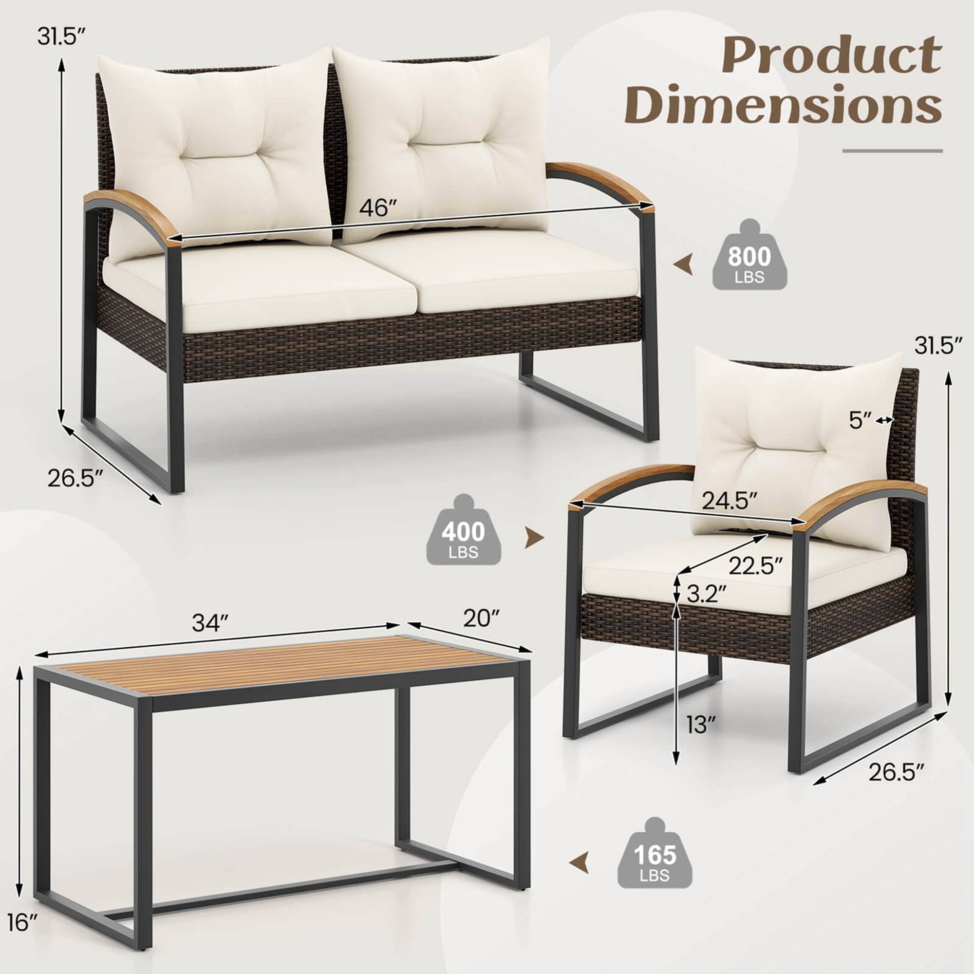 Product Dimensions:
- 31.5"
- 46"
- 800 LBS
- 31.5"
- 5"
- 26.5"
- 34"
- 400 LBS
- 20"
- 24.5"
- 22.5"
- 3.2"
- 13"
- 26.5"
- 165 LBS
- 16"