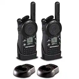Motorola Solutions - 2 x Motorola CLS1410 UHF 1 W 4-Channel 2-Way Radio (CLS1410) - 2 Pack Bundle - Black