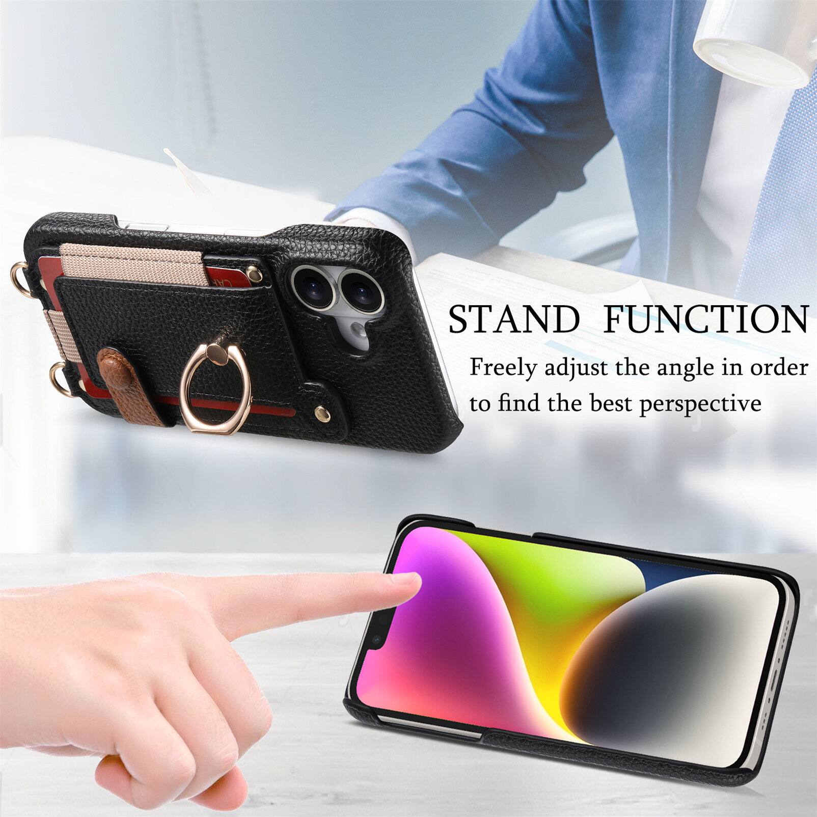 STAND FUNCTION  
Freely adjust the angle in order to find the best perspective