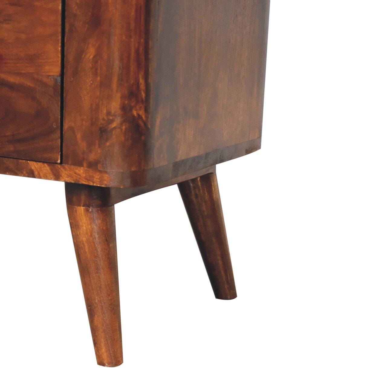 Alt View 4. Artisan Furniture - Artisan Furniture Solid Wood Bera Chest, 3 Drawers, Brown - Brown.