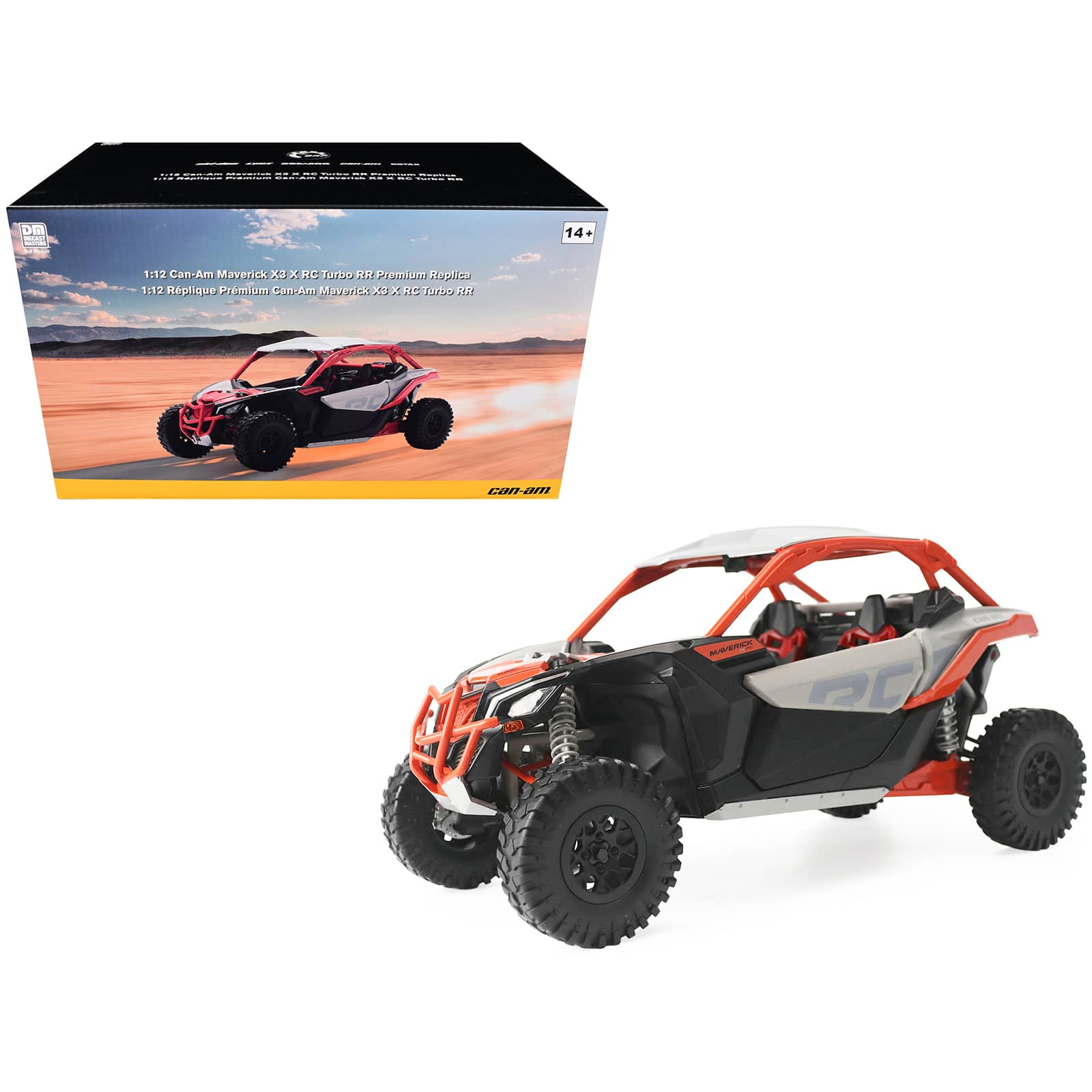 Can-Am Maverick X3 X RC Turbo RR Chalk Gray and Orange 1/12 Diecast Model by BRP Models price history on PriceWatchPro