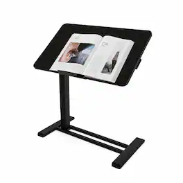 FlexiSpot - 32 x 18 in H7 Pro Adjustable Height Side Table with Tilting Desktop - Black