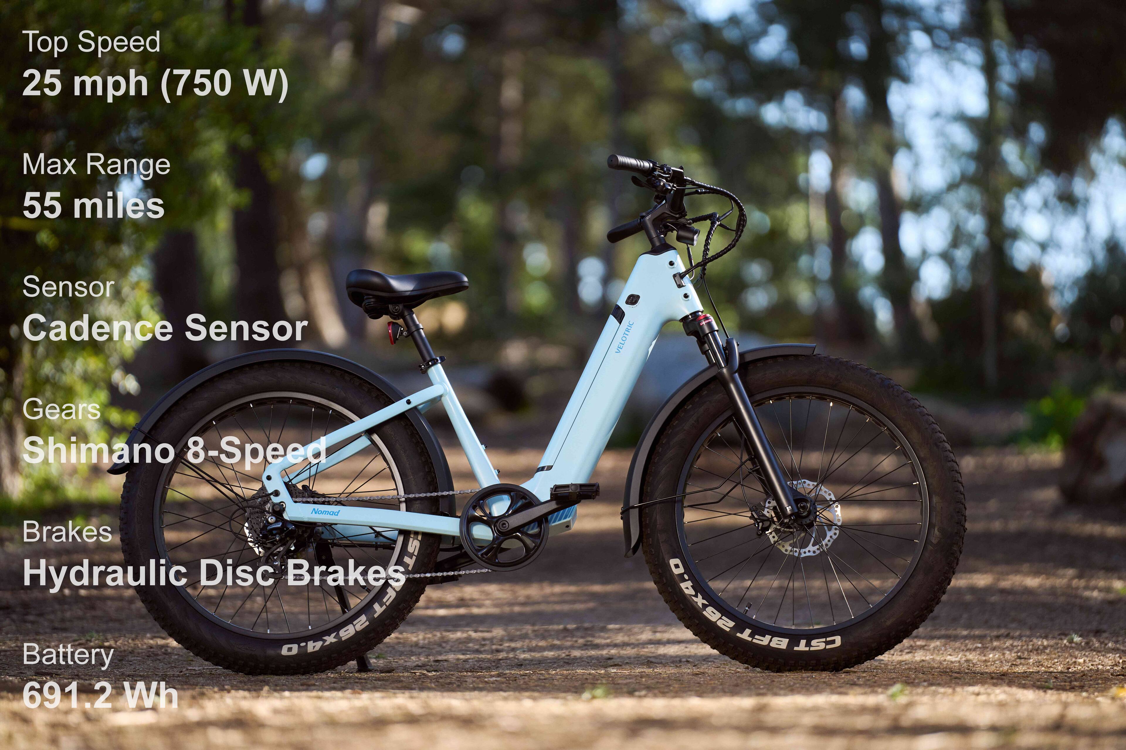 Best Buy: Velotric Nomad 1 Step-Through Fat Tire Ebike with 55 miles ...