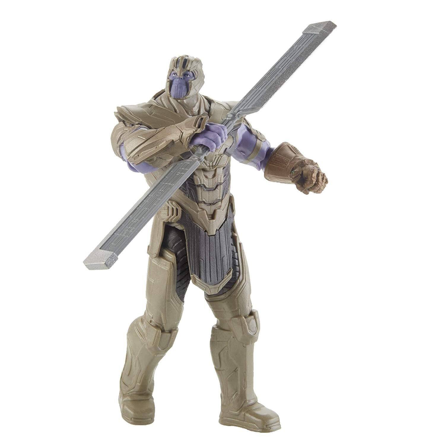 Alt View 1. Marvel - Avengers Endgame Warrior Thanos Deluxe 6-Inch Action Figure with Infinity Gauntlet Movie-Inspired Ages 4+ - Gold.