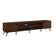 Left. Walker Edison - 80" Mid-Century Modern 2-Door TV Stand for TVs up to 90" - Dark Walnut.
