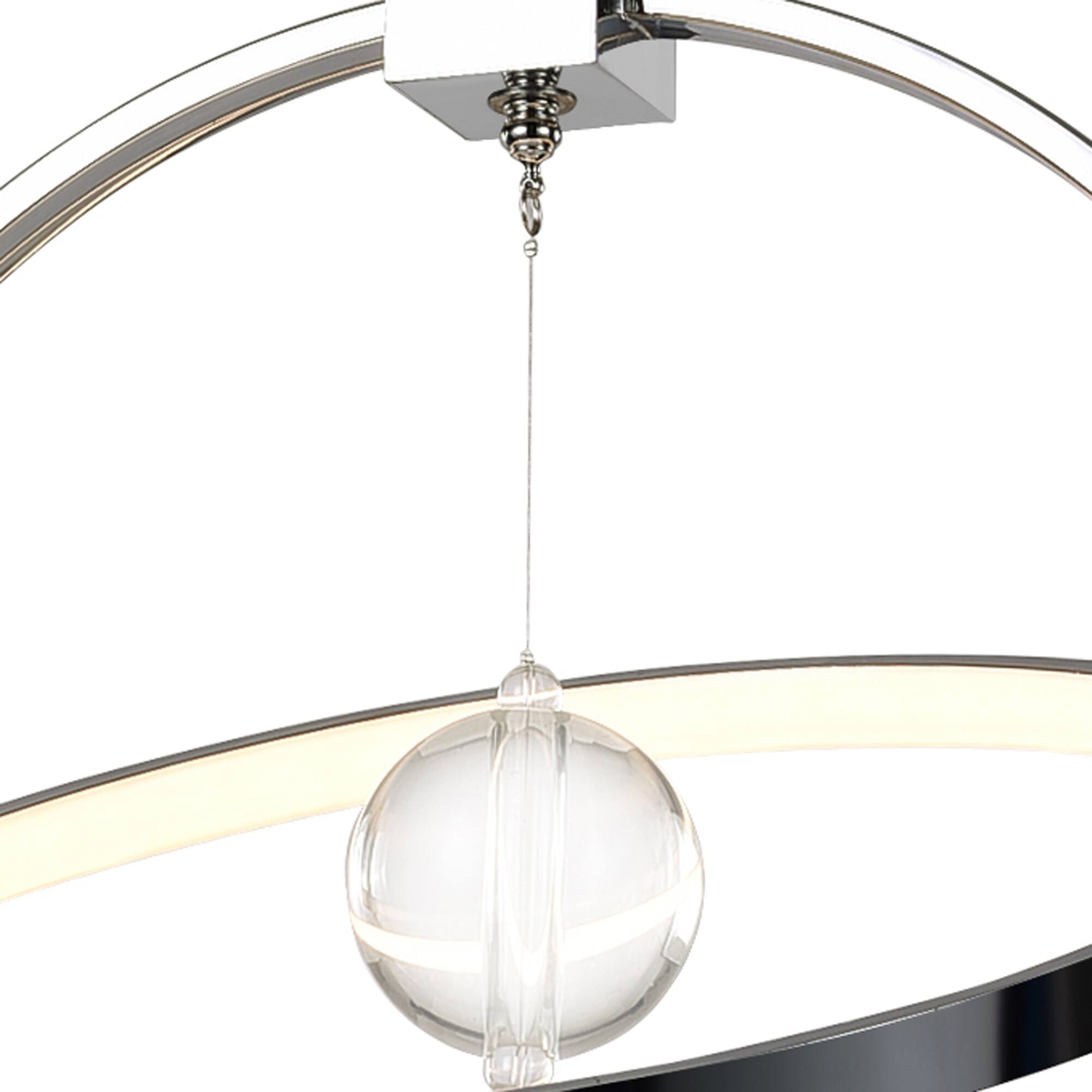 Back. CWI Lighting - Colette LED Chandelier With Chrome Finish - Chrome.