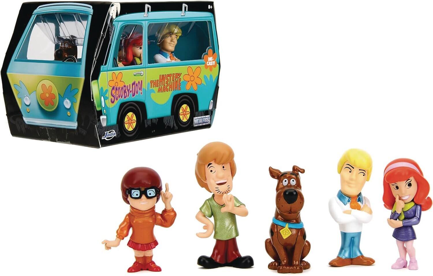 1 D 8+ DIE-CAST THE MYSTERY MACHINE METALFIGS, Jada
