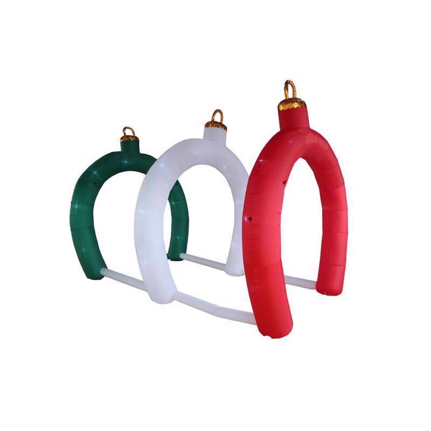 Front. A Holiday Company - A Holiday Company LED Archway 108 in. Inflatable - Green|Red|White.
