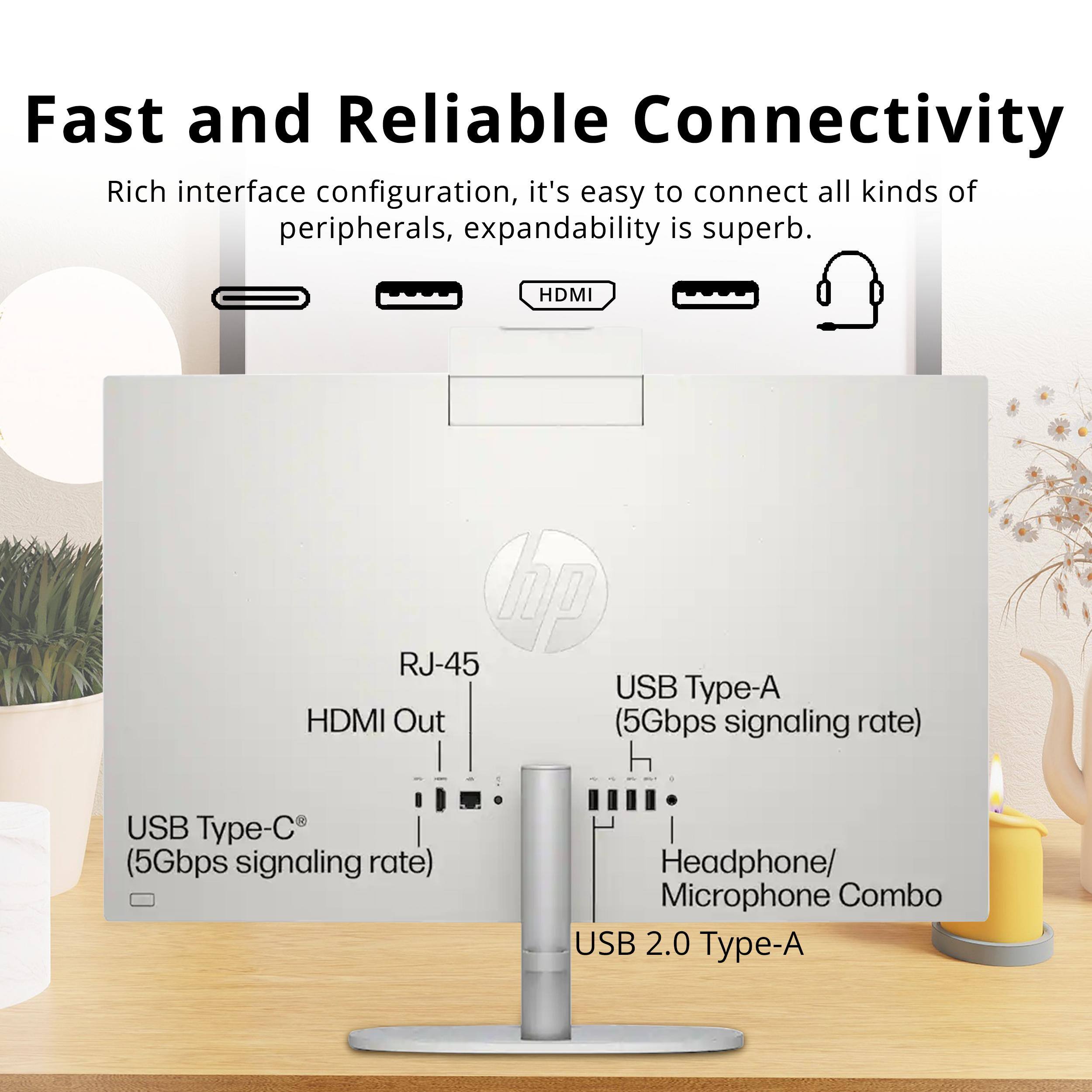 Fast and Reliable Connectivity

Rich interface configuration, it's easy to connect all kinds of peripherals, expandability is superb.

- HDMI Out (5Gbps signaling rate)
- RJ-45
- USB Type-A (5Gbps signaling rate)
- USB Type-C (5Gbps signaling rate)
- Headphone/Microphone Combo
- USB 2.0 Type-A