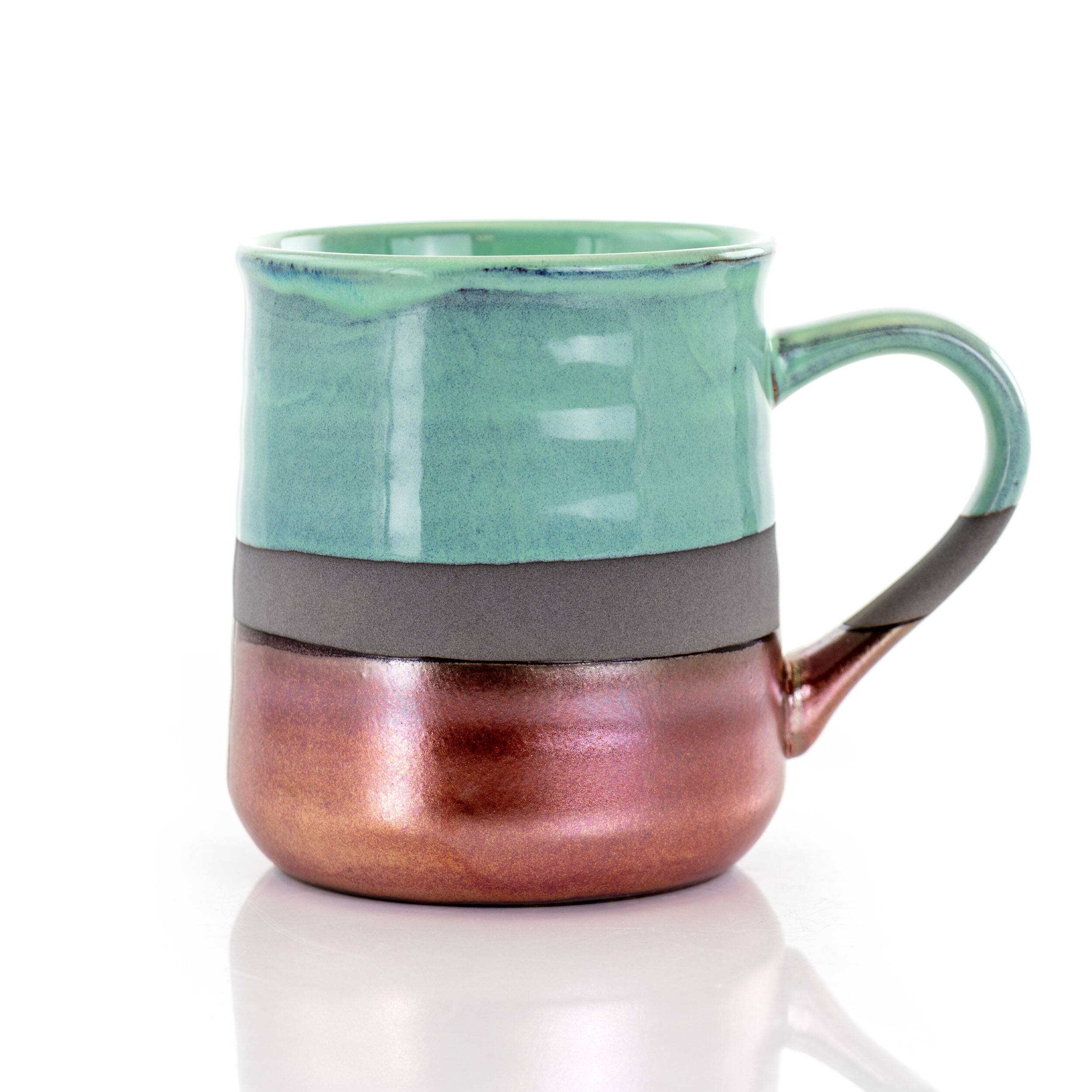 Alt View 8. Gibson - Gibson Home Copper Tonal 4 Piece 18 Ounce Round Stoneware Mug Set in Assorted Colors - Assorted.