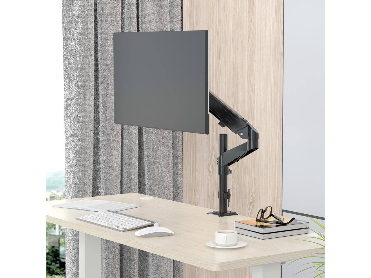 Front. Rosewill - Rosewill Adjustable Monitor Arm, 15-32" 19.8lb, Gas Spring, Full Motion VESA Mount - Black.