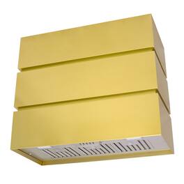 Akicon - 36 inches - Externally Vented - Wall Range Hood - Gold