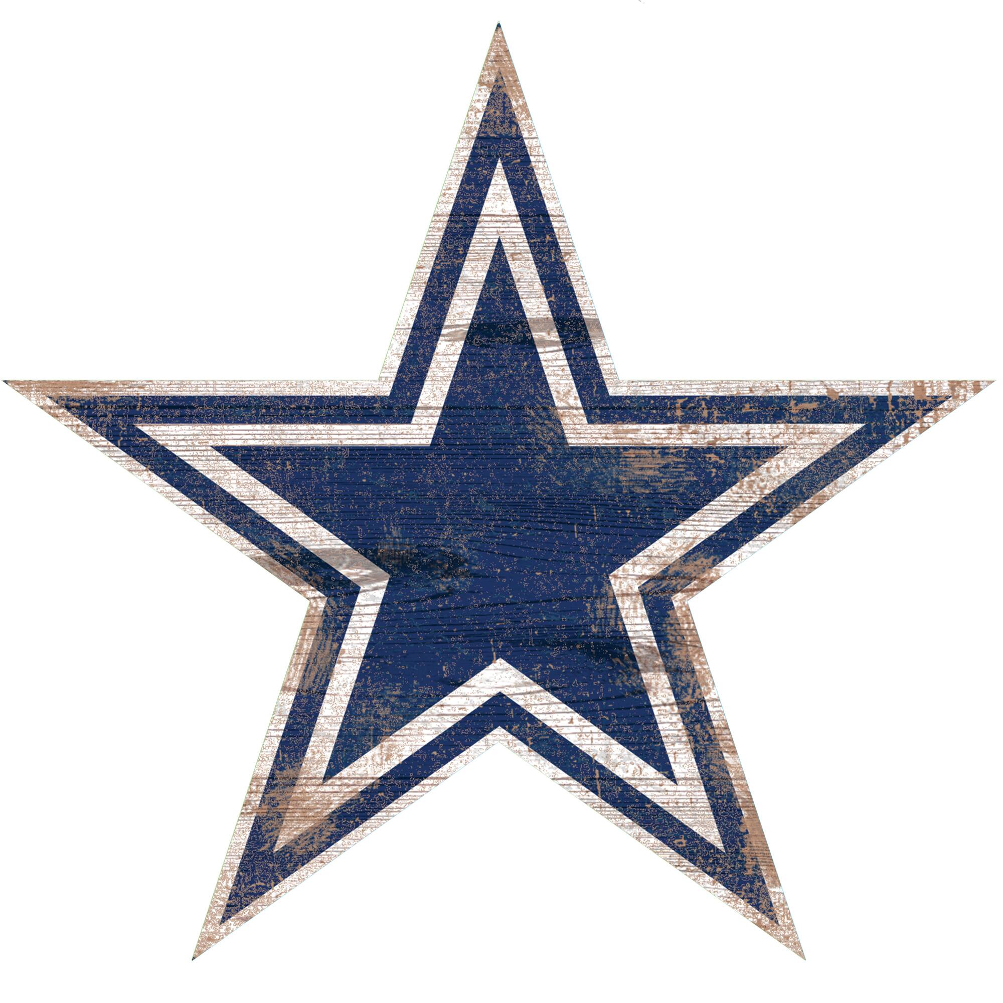 Dallas Cowboys Distressed Logo Cutout Sign