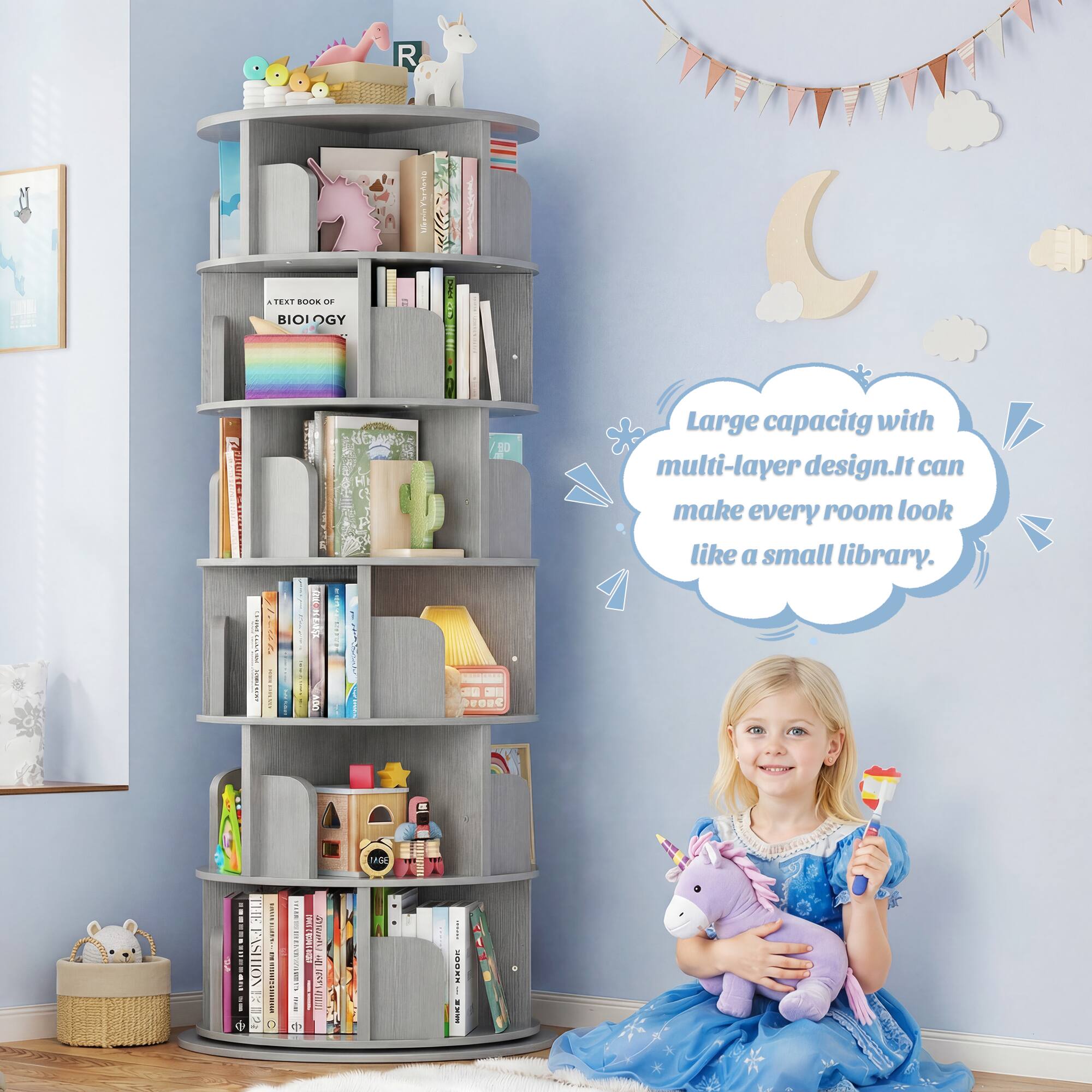 R | ATEAT BUU L BIOI OGY I LEUNC 10 Large capacity with multi-layer design. It can make every room look like a small library. ... DED tRO0 989184 R u : | D | i I MU ! I C d | SOOR i