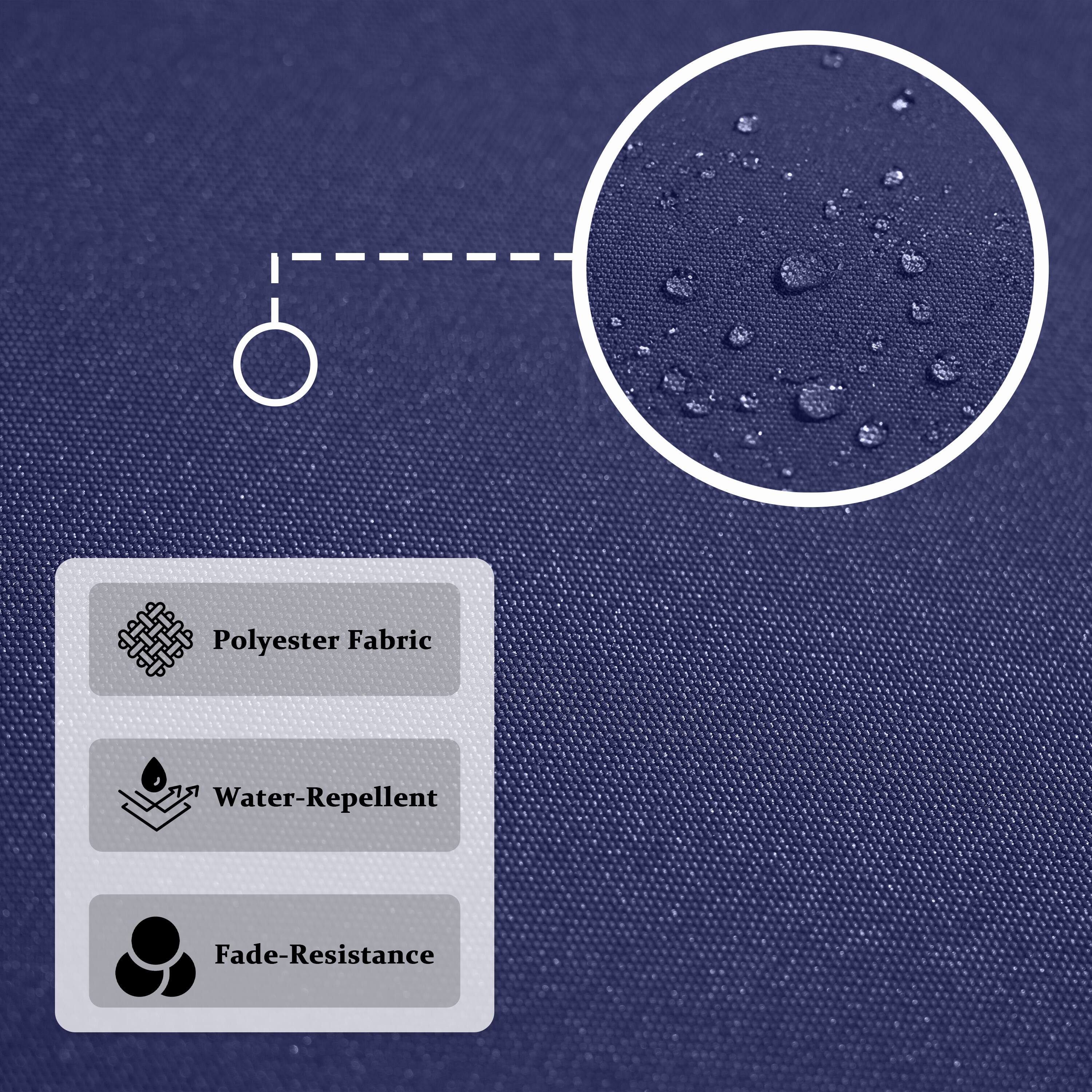 Polyester Fabric  
Water-Repellent  
Fade-Resistance