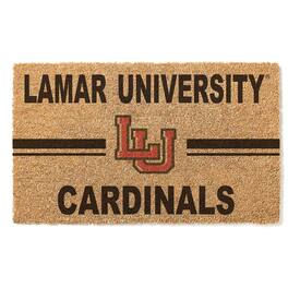 Jardine - Lamar Cardinals 18" x 30" Team Logo Doormat - Brown