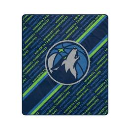 Pegasus - Minnesota Timberwolves 60" x 70" Diagonal Lined Wordmark Ultra Soft Blanket - Multicolor