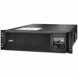APC - Smart-UPS On-Line, 5.4kVA, Rackmount 3U, 208V, 2x L6-20R+2x L6-30R NEMA outlets, Network Card+SmartSlot, Extended - Black